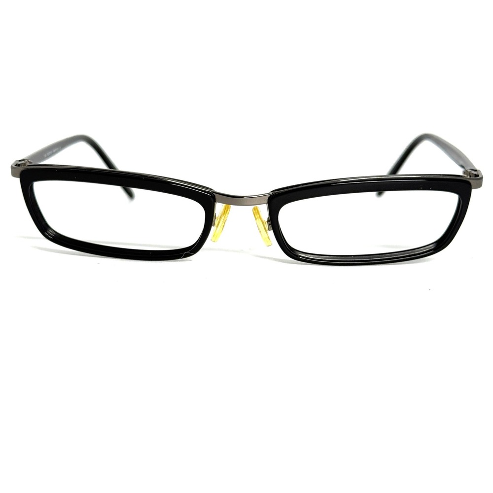 Valentino 5295 04M Black Silver‎ Rectangular Eyeglasses Frames Italy 51-18-130